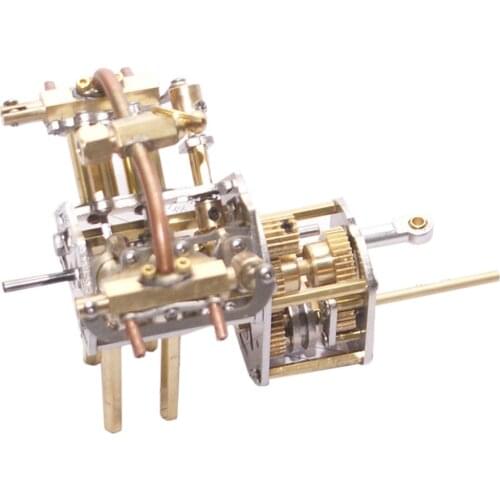 1pcs Mini V4-Steam Engine Model With Reverse Gearbox (Without Boiler) Gifts