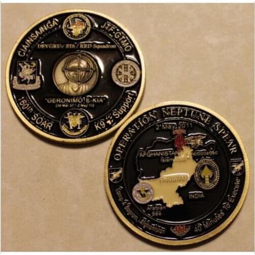 1pcs/lot Operation NEPTUNE SPEAR 160th SOAR SEAL Team 6 Navy Commemorative Challenge Coin