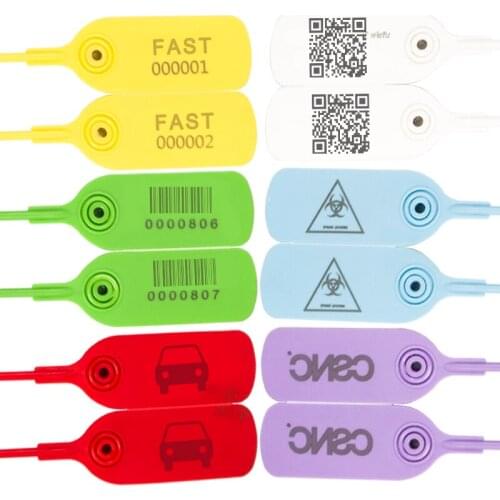 100Pcs plastic anti-counterfeiting seal disposable garden sapling identification label cable tie logistics seal 500MM