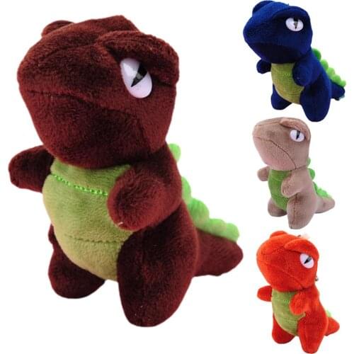 12cm Cartoon Dinosaur Keychain Cute Plush Pendant Stuffed Plush Doll Toys house Car Bag Charms Soft toy gift For Children Adults