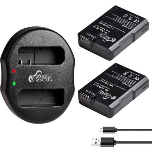 1500mAh EN-EL14 ENEL14 EN-EL14a Battery & Dual Charger for Nikon D3200 D3300 D3400 D3500 D5100 D5200 D5500 D5600 P7100 Bateria