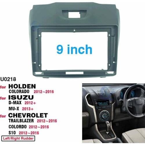 2 Din 9 Inch Car Radio Fascia Panel Frame for Chevrolet Trailblazer Holden Colorado S10 Isuzu D-max MU-X Dash Mount Kit