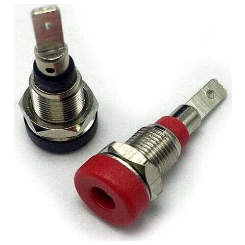 2mm banana socket hex nut D 6MMpanel socket terminal block terminal x10