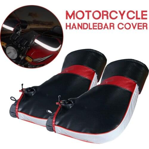 2021 Motorcycle Handle Bar Mitt Muffs Windproof Handlebar Warm Gloves Cover For Winter Motorcycle Accessories
