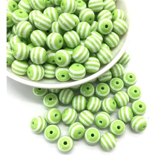 6 8 10mm Acrylic Round Color Striped Loose Separator DIY Jewelry Necklace Bracelet Earrings Accessories #08