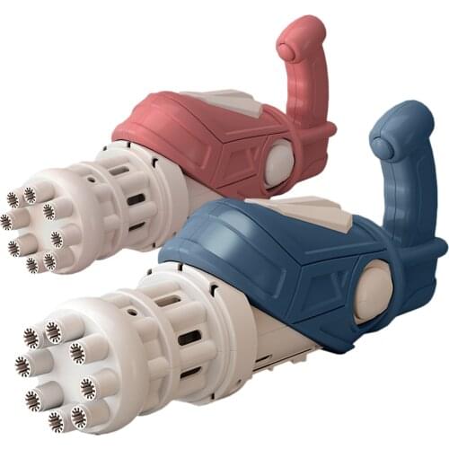 Automatic Gatling Bubble Machine Childrens Bubble Gun Handheld Eight Hole Bubble Toys A Large Number Of Bubble Make Blower