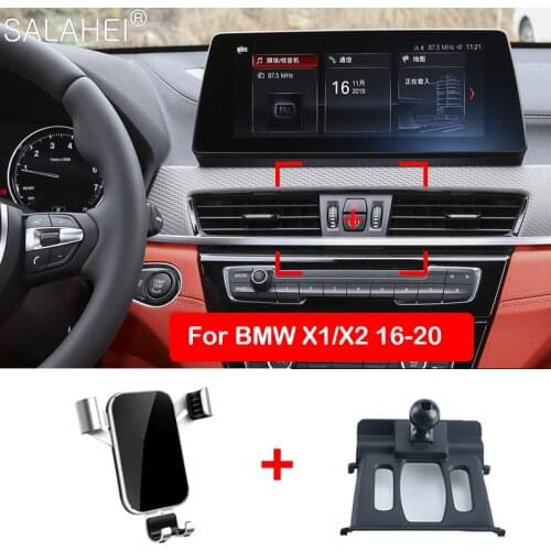 Car Phone Holder For BMW X1 F48 / X2 F39 2018 2019 Air Vent Mount Interior Dashboard Cell Stand Accessories Mobile Phone Holder