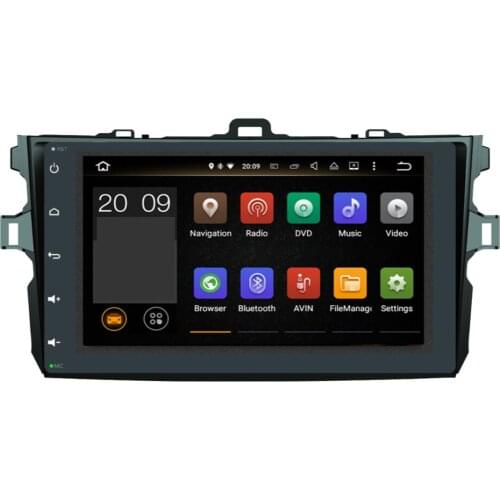 Android 10.0 Car GPS Navigation For Toyota Corolla 2007-2012 Auto Radio Stereo Multimedia DVD Player With Bluetooth WiFi Mirror