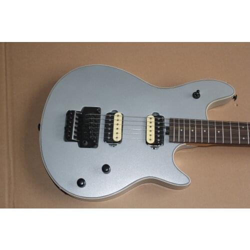 Free shipping custom wol 6 string guitar,pink purple guitar,tremolo bridge HH pickups,basswood body,HH pickups,chromebutton