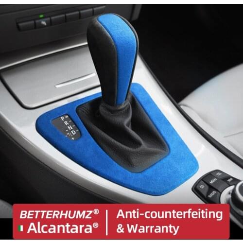BetterHumz Alcantara Gear Shift Cover Handle Protection Sleeve For BMW E90 E92 E93 2005-2012 Car Styling Modified RHD LHD