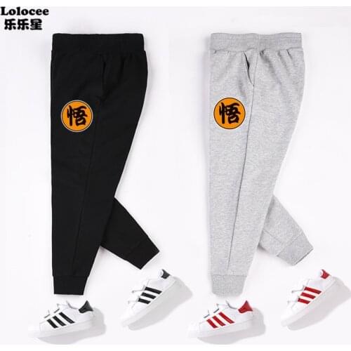 100-160 cm Spring Autumn Girls Boys Sports Casual Anime Pant Baby Kids Children Leisure Thin Trousers Students Jogger Pants