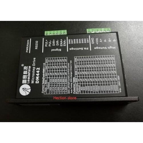 Wholesale 6 pcs a lot Leadshine Digital Stepper Motor Drive DM442 work with nema23 stepper motor based on the DSP High stability