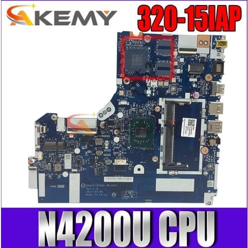 For Lenovo 320-15IAP NM-B301 320-14IAP NM-B301 laptop motherboard DG424/DG524 5B20P20644 W/N4200U CPU