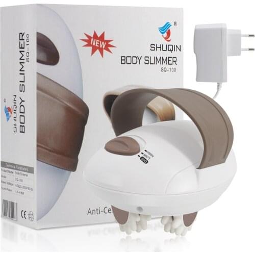 Electric Full Body Massager Roller 3D Rotating Shaping Massage Handle Held Body Massager Anti-cellulite Massaging Slimmer Tool