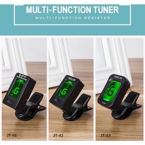 Guitar Tuner Ukulele Bass Violin Rotatable Electric Clip-on Tuner LCD Display Stringed Musical Instrument Guitar Accessories