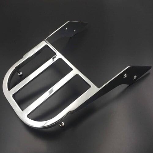 Chrome Aluminum Sissy Bar Luggage Rack For 2000-09 Yamaha V-Star 1100 Motorcycle
