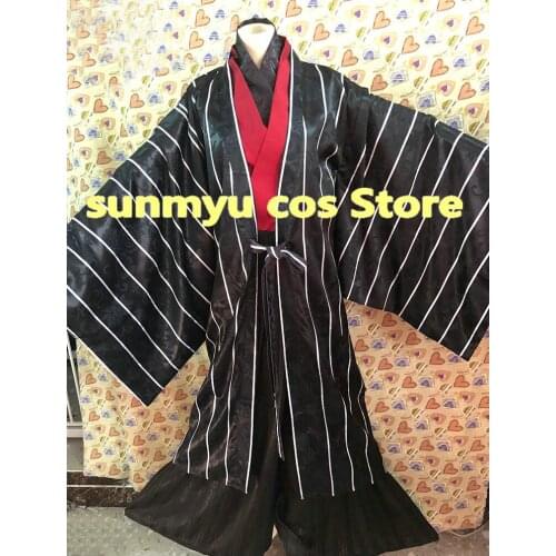 Customize,FreeShipping! Black Butler Sebastian Michaeli Tea House Kimono clothes Cosplay Costume,Custom Size Halloween Wholesale