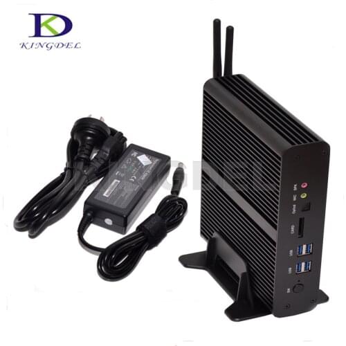Kingdel NC960 i7 4th Gen Haswell CPU NUC Core i7 4500U Fanless Mini PC HTPC 3200*2000 Dual LAN+HDMI,Wifi,Windows 10 Micro Nettop