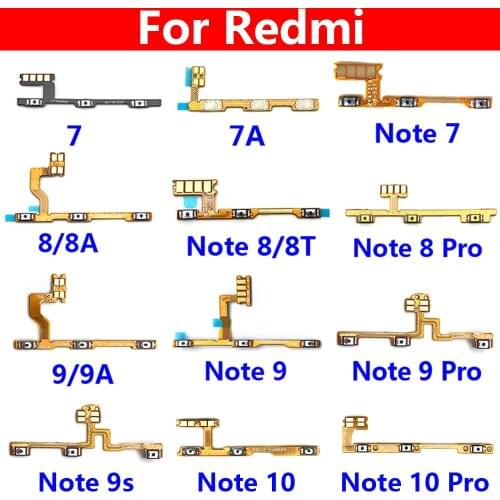 Power ON OFF Volume Camera Key Button Switch Flex Cable Ribbon For Xiaomi Redmi 7 7A 8 8A 9 9A Note 7 8 9 Pro 9s MI 10T