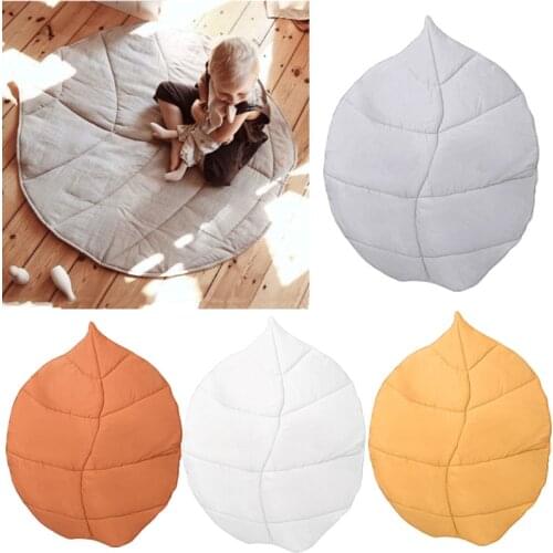 Nordic Style Leaf Carpet Soft Cotton Baby Crawling Carpet Childrens Rug Baby Play Mat Toys Nursery Carpet Developing Mat
