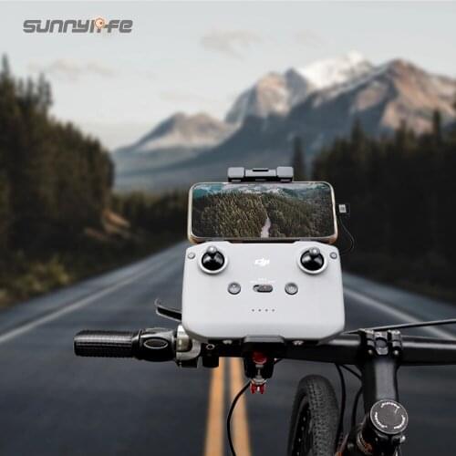 Sunnylife Remote Controller Bracket Bicycle Clamp Following Shot Remote Controller Holder for Mavic Air 2