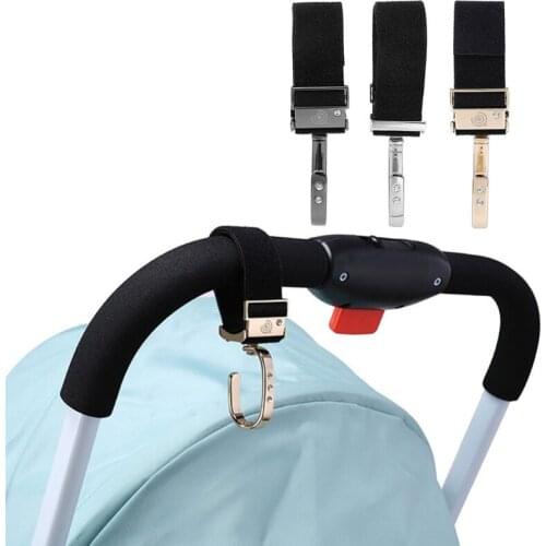 H55B Baby Stroller Hook 360 Degree Rotation Pushchair Hanger Pram Cart Shopping Bag Clip Holder