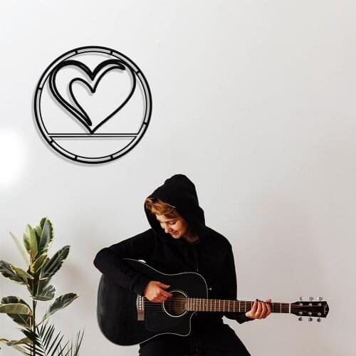 MIGNATIS Heart Icon Design Metal Wall Decor - in FrameKitchen Wall Decor, Office, Wall Decorations for Living Room