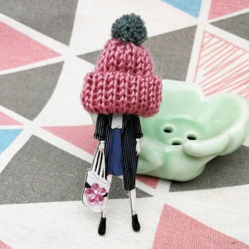 Fashion Girls Icon Harajuku Acrylic Badges Cute Cartoon Backpack Pins and Brooches Casual Clothes Anime Brooch Children Gifts