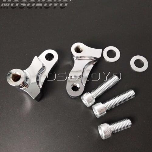Motorcycle Chrome 1.75" Drop Adjustable Rear Lowering Kit Case for Harley Dyna Super Glide Wide Glide Street Fat Bob 06-17
