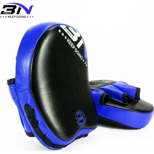 BNPRO 1 Pair Small Micro PU Sparring MMA Muay Thai Boxing Pads Focus Mitts Strike Target Taekwondo Punch Training Equipment