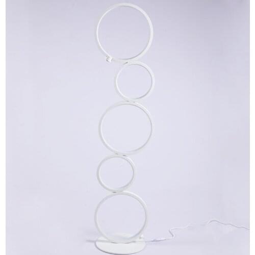 Nordic Ring Floor Lamp Modern Led Dimmable Touch Switch Standing Light For Living Room Bedroom Study Home Indoor Decor Lighting