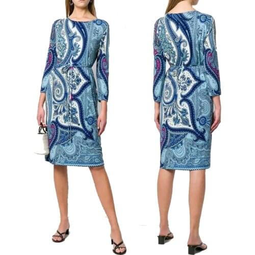 New womens casual fashion elastic slim knitting silk jersey dress free belt