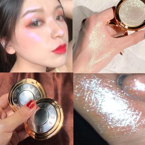 Highlighter Facial Bronzer Palette Makeup Glow Face Contour Shimmer Powder Illuminator Highlight Bronzer Brighten Skin Cosmetic