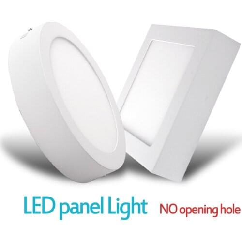 Surface Mounted LED Panel Light 6W 12W 18W LED Ceiling Lights AC85-265V Round Square LED Downlight 30 60 90pcs 2835SMD