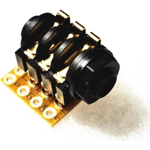 6.35mm jack headphone Socket with PCB for Headphone power amplifier