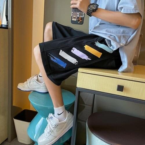 Highstreet Printed Summer Mens Drop Crotch Shorts Baggy Loose Drawstring Hip Hop Urban Clothes Joggers Harem Shorts For Male