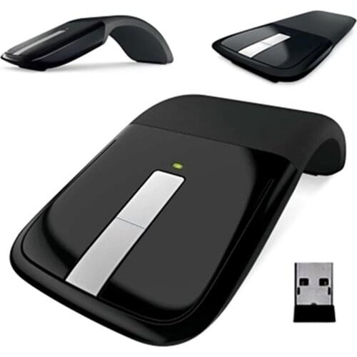 2.4GHz Foldable Wireless Arc Touch Mice Computer Mouse Ultra Thin Computer Gaming Optical USB Mouse For Microsoft PC Laptop