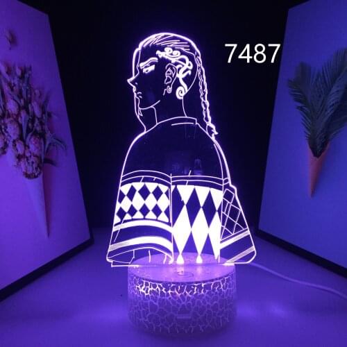 Anime Tokyo Revengers Draken 3d Led Lamp for Child Birthday Gift Bedroom Decor Night Light Room Table Light Tokyo Revengers