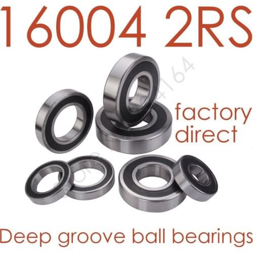 High quality 16004RS 16004-2RS bearing 20*42*8mm Double Shielded Deep Ball Bearings for machines, motors,bicycle motor