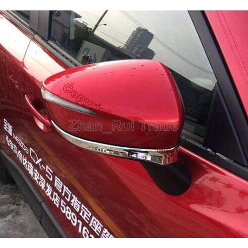 ABS Chrome Car Accessories Side Mirror Trim Rear View Molding Trim below For Mazda CX-3 2015 2016 2017