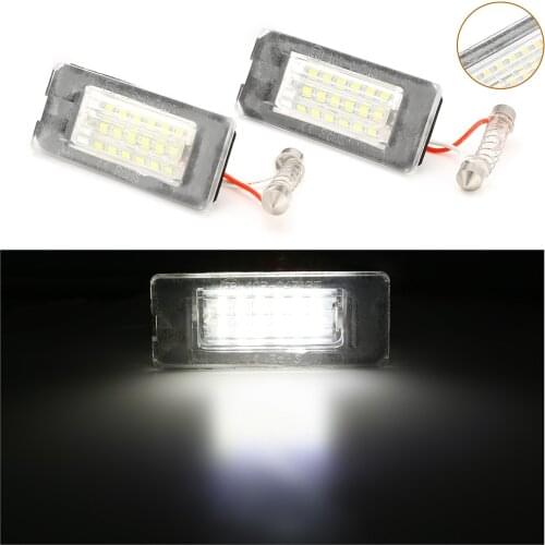 1 Pair Car LED Bulbs 18smd For Mini Cooper R56 R57 R58 R59 License Plate Light