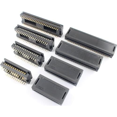 10pcs 2.54mm x 15.24mm Pitch 3100 24 28 40 48 Pin Male Header FD IDC Socket Cable Connector 3100-24P 3100-28P 3100-40P 3100-48P