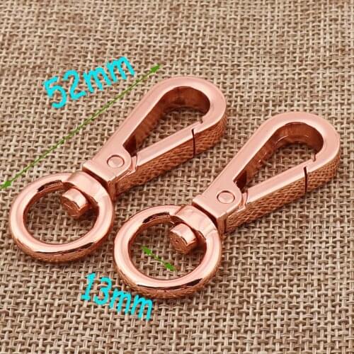 10pcs Rose Gold Lobster Swivel Clasps Bag Purse Strap Handbag Hook Swivel Snap Purse hook -1/2"(13mm)