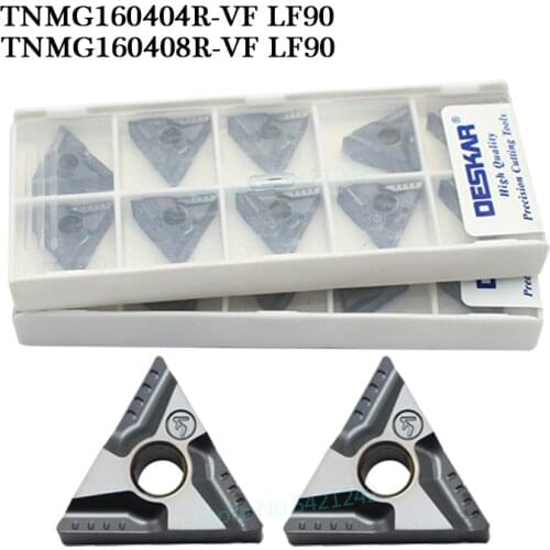 10pcs TNMG160404 TNMG160408 R L VF LF90 Cermet Inserts Original DERSKAR insert Cutter Tool CNC Lathe Turning Tool For Steel