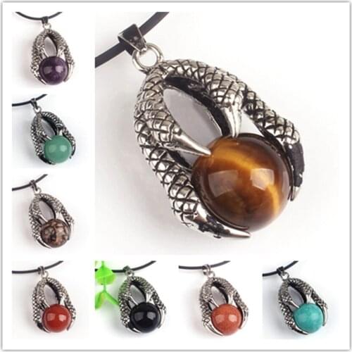 100-Unique 1 Pcs Silver Plated Dragon Claw Rose Pink Quartz Round Bead Pendant Opalite Opal Jewelry