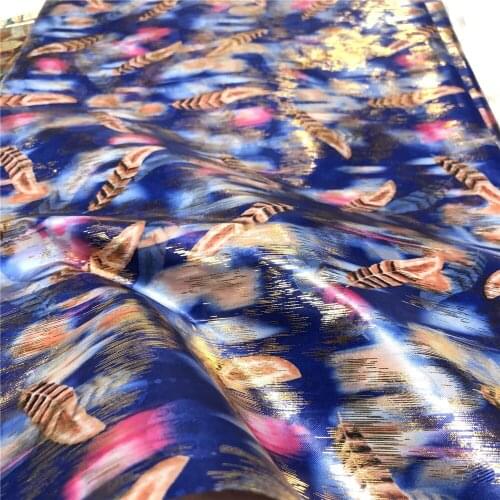 5yards African Bazin Riche Fabric 2021 High Quality Bronzing Bazin Lace Cotton Basin Brode Fabric Atiku Fabric For Party