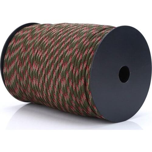 550g 100m Reflective Paracord Parachute Cord Lanyard 9 Strand Core Suitable For Clotheslines Strapping Equipment Climbing Rope