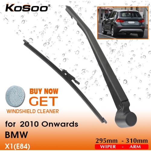 KOSOO Auto Rear Car Wiper Blade For BMW X1(E84),295mm 2010 Onwards Rear Window Windshield Wiper Blades Arm,Car Accessories
