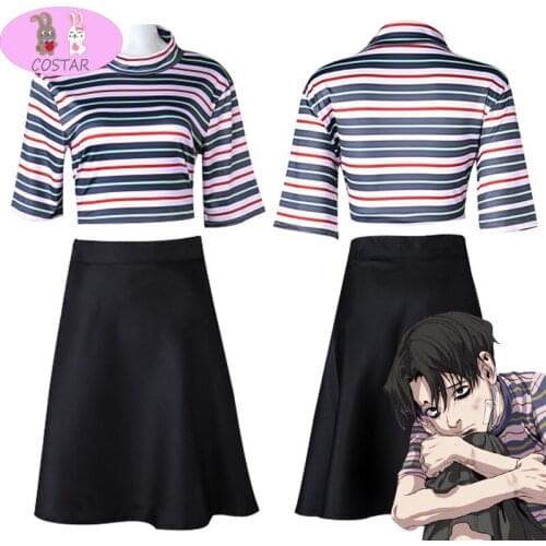COSTAR Anime Manga Killing Stalking Yoonbum Yoon Bum Casual Shirt Skirt School Uniform Cosplay Costume Halloween Party Carnival