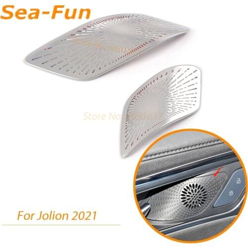 For Haval Jolion 2021 Inner Front Door Handle Audio Horn Hood Speaker Trim Cover Decoration Sticker Frame Car Accessories